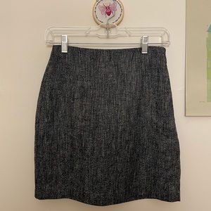 Theory Navy Melange herring mini skirt